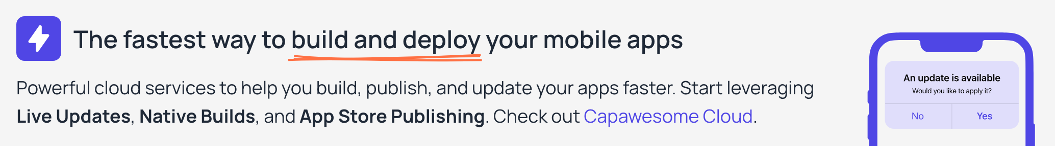 Build and deploy your Capacitor app with Capawesome Cloud