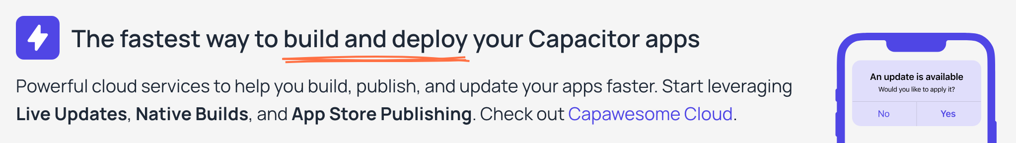 Deliver Live Updates to your Capacitor app with Capawesome Cloud