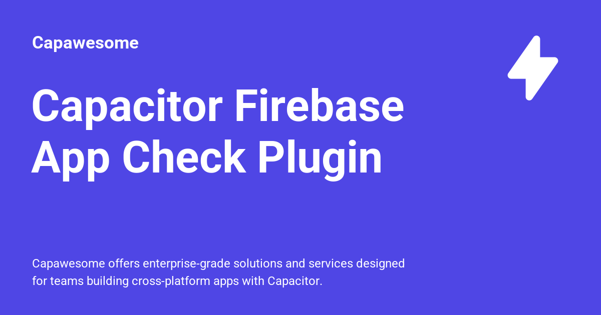 Firebase App Check