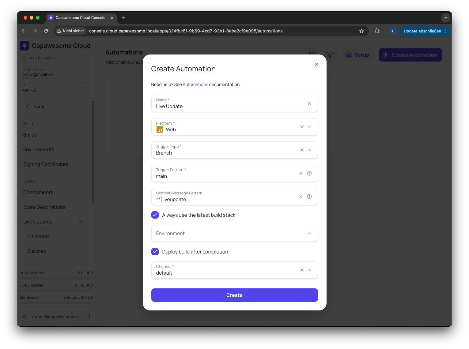 Automations List