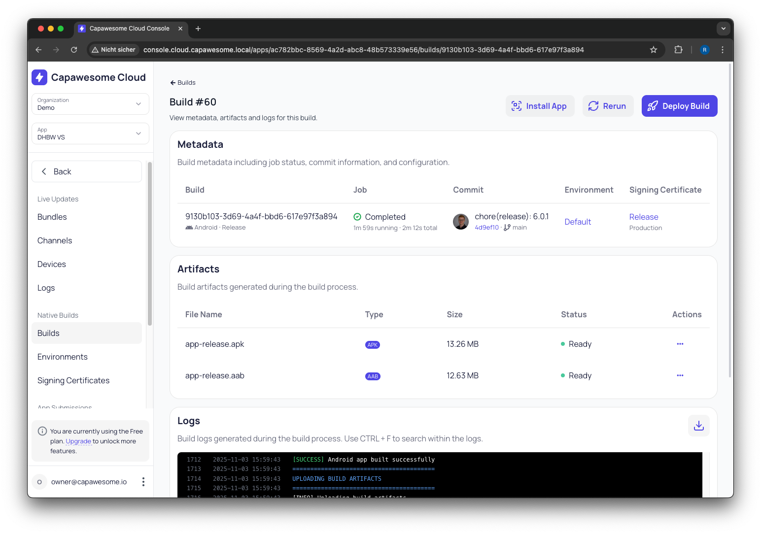Build Page